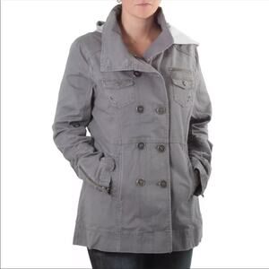 Hurley Women's Gray Double Breasted Winchester Jacket Size S